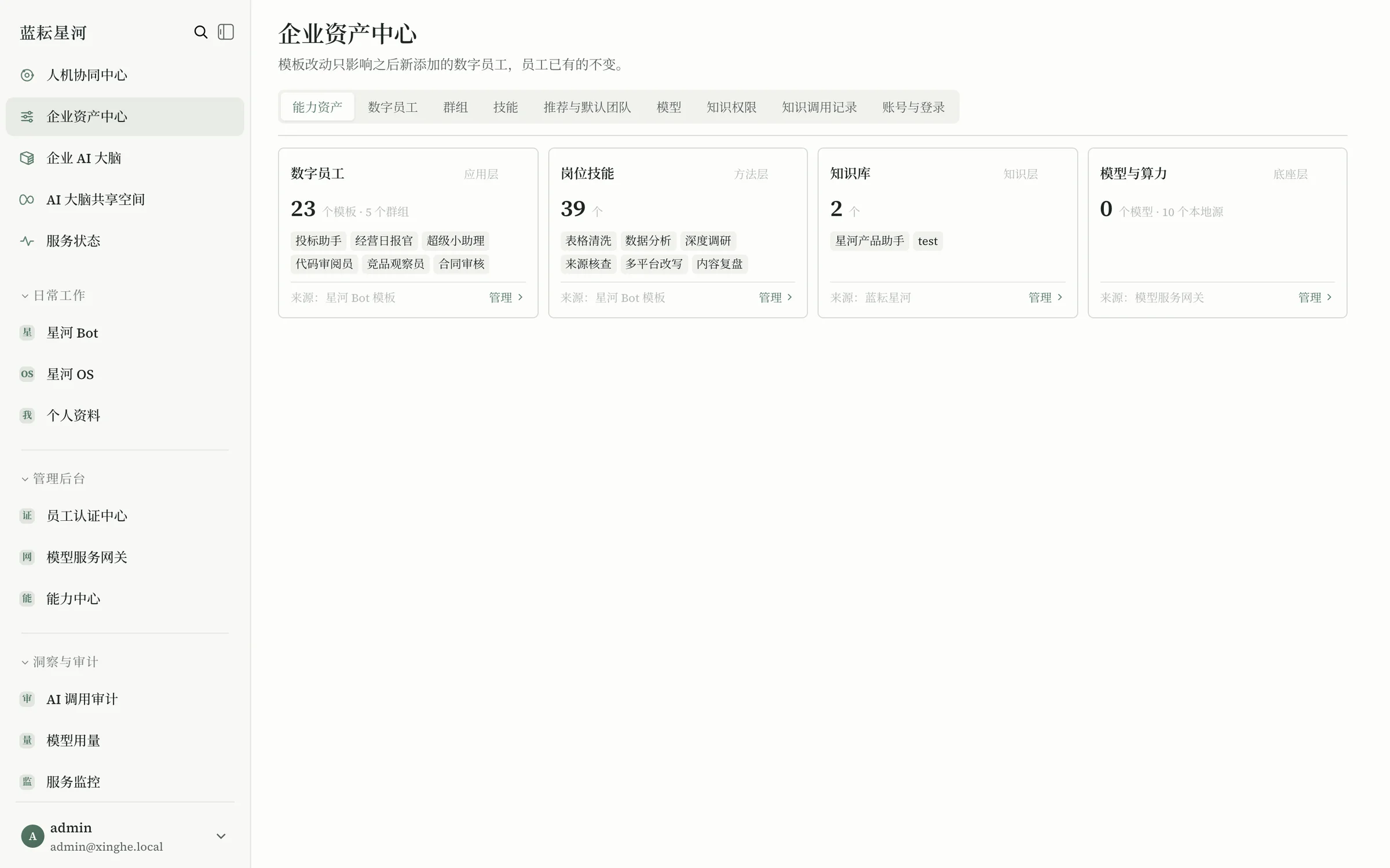 企业资产中心