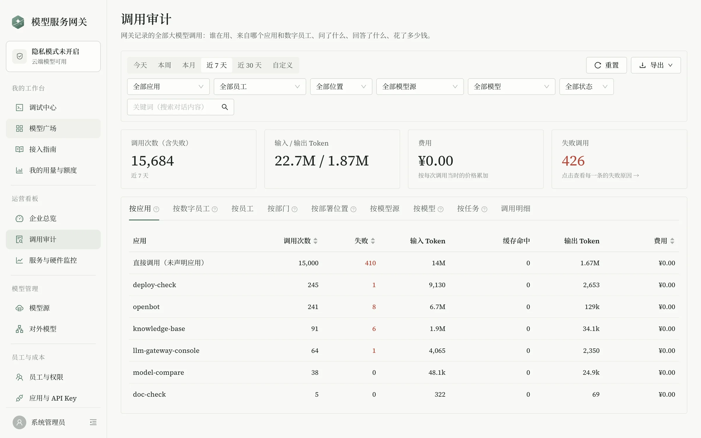每一次调用，都记到人